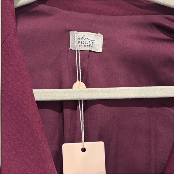 Oh Polly Deep Purple Cut-Out Blazer Dress - Picture 6 of 9